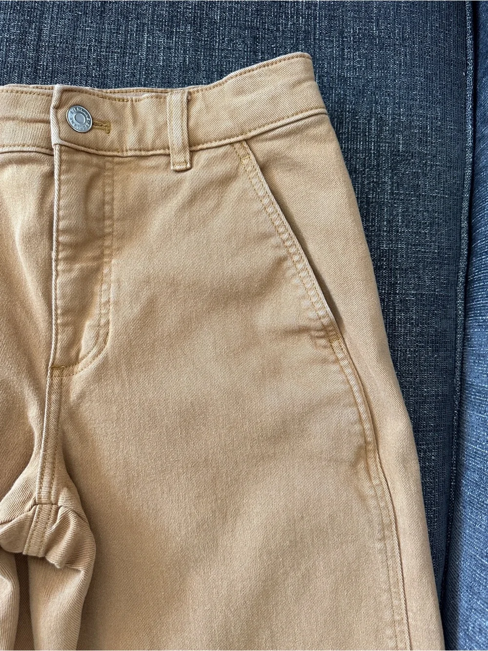 Everlane Barrel Pants Women’s 4 Tan Camel Organic Cotton High Rise
